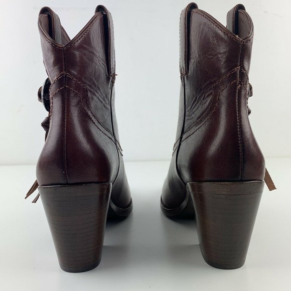 Frye Boots Womens Faye‎ Concho Short Mahogany - Picture 7 of 9